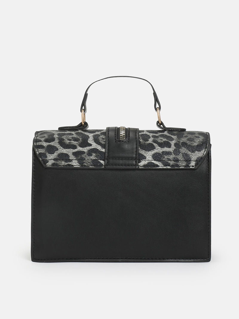The Leopard Statement Hand Bag-Leopard Brown
