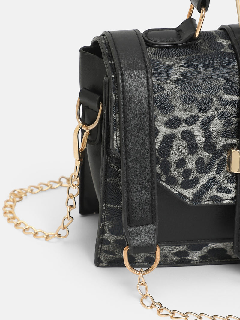 The Leopard Statement Hand Bag-Leopard Brown