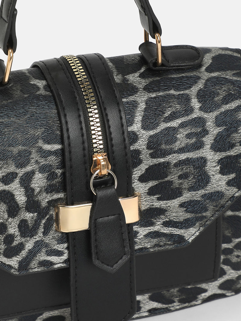 The Leopard Statement Hand Bag-Leopard Brown