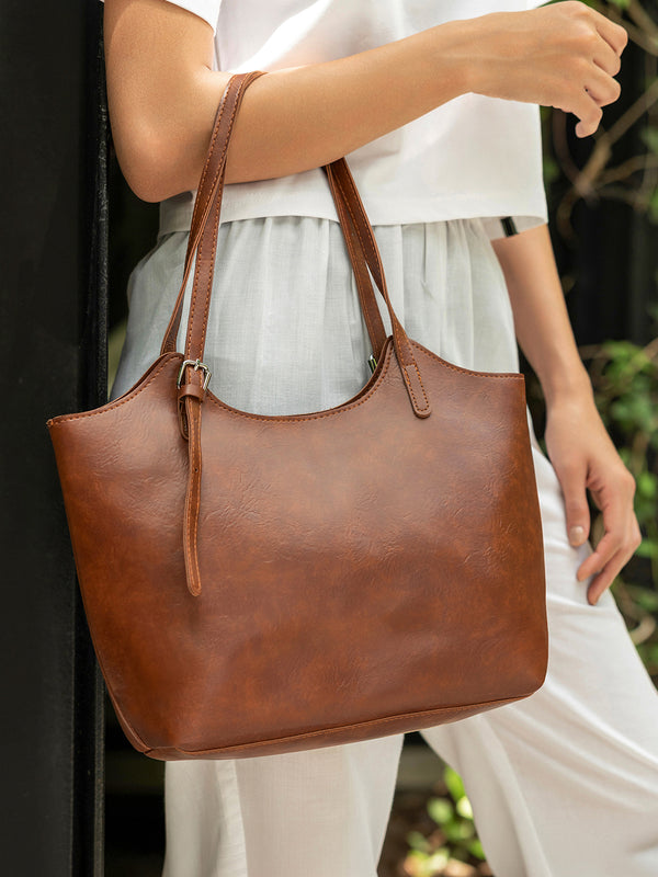 The Everyday Tote Office Bag-Classic Brown