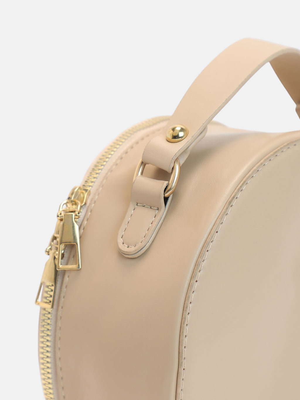 The Luna Quilted Sling Bag-Soft Beige