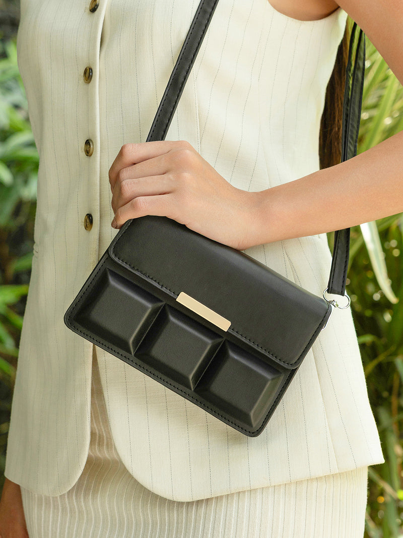 The Urban Crossbody Sling Bag-Midnight Black