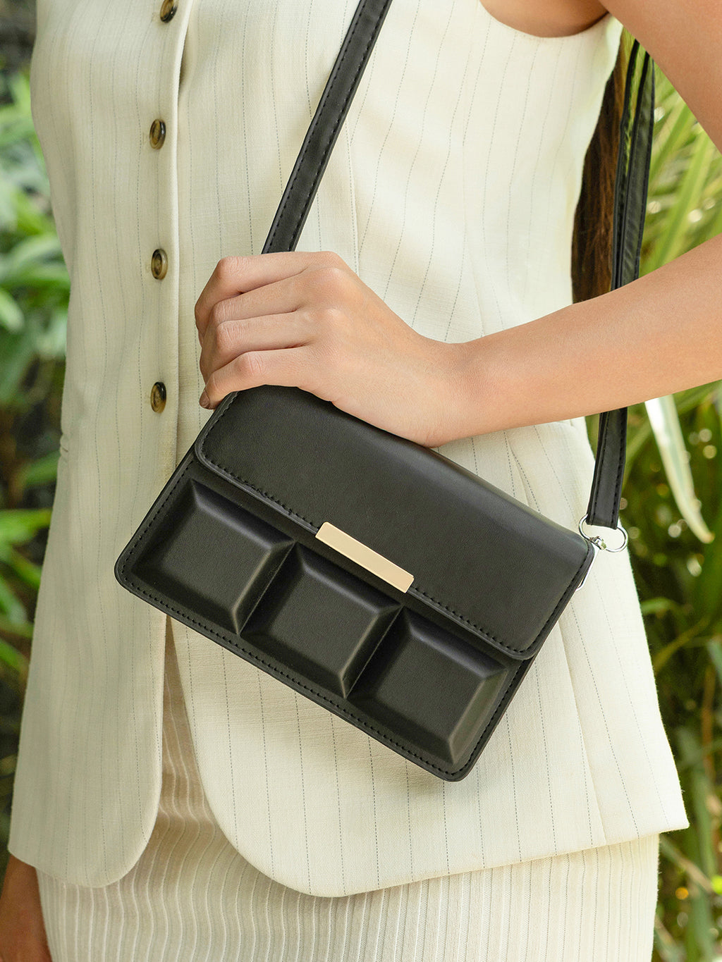The Urban Crossbody Sling Bag-Midnight Black