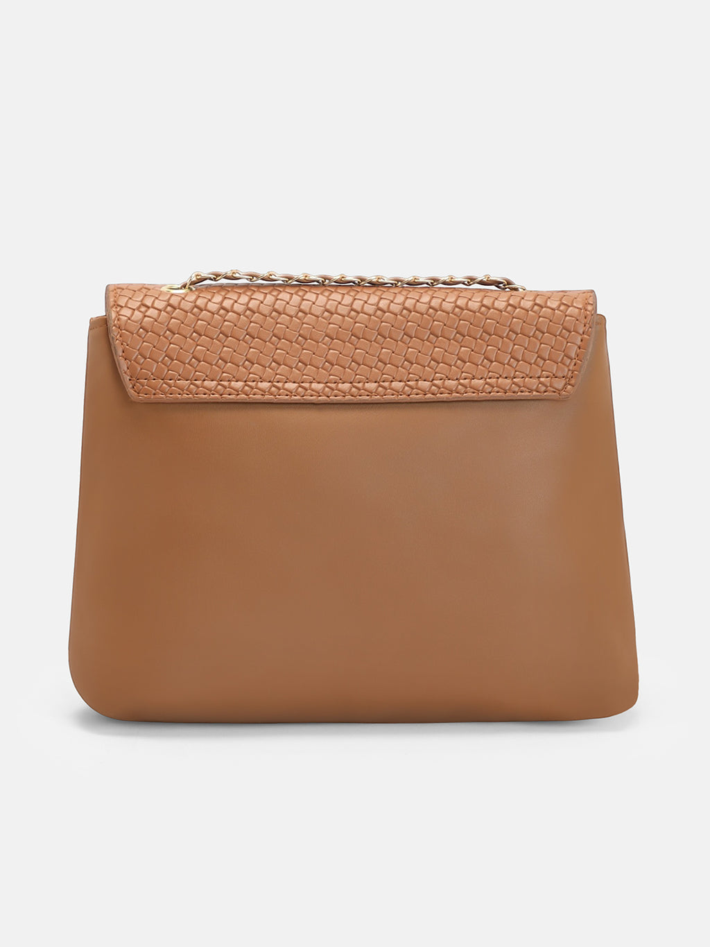 The Minimal Flap Hand Bag-Tan Beige
