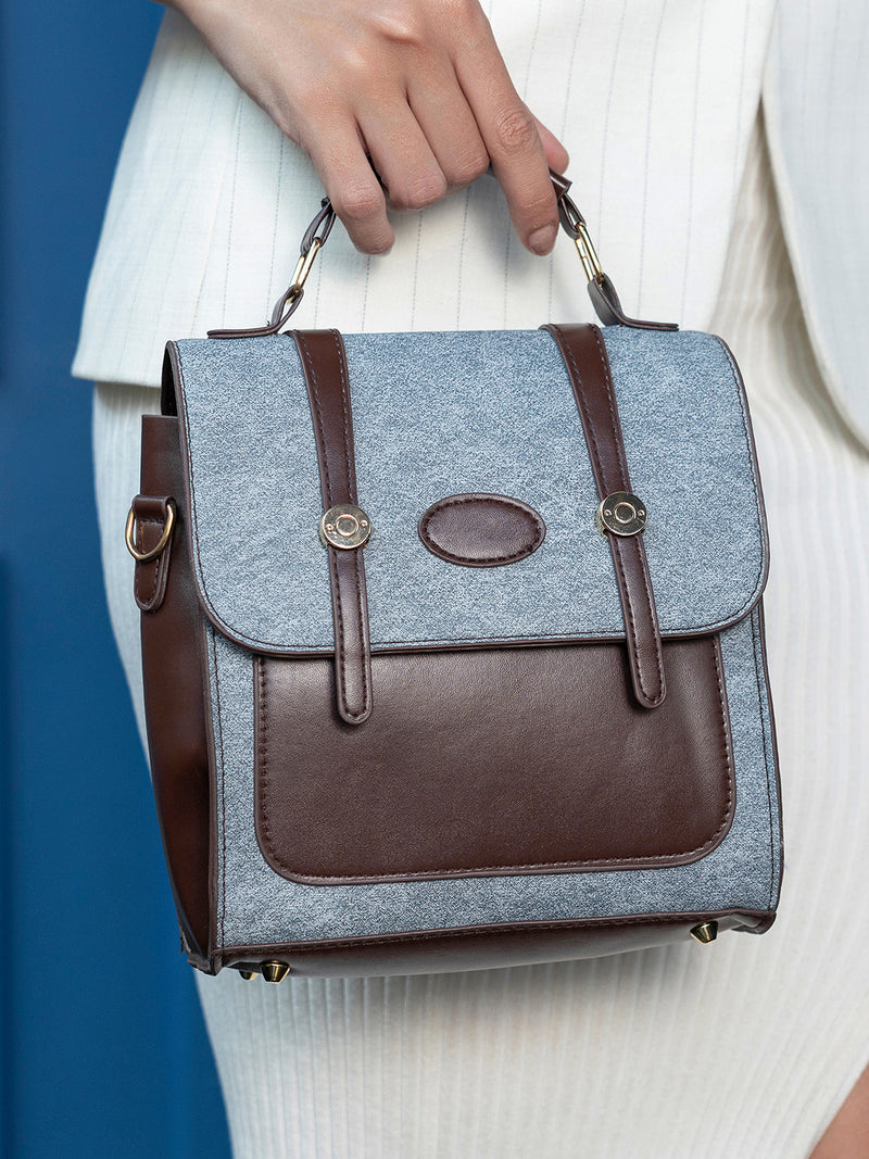 The Classic Satchel Office Bag-Chocolate Brown