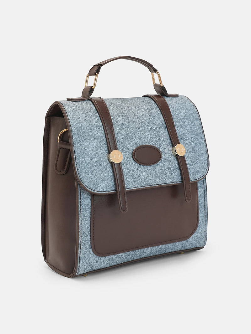 The Classic Satchel Office Bag-Chocolate Brown