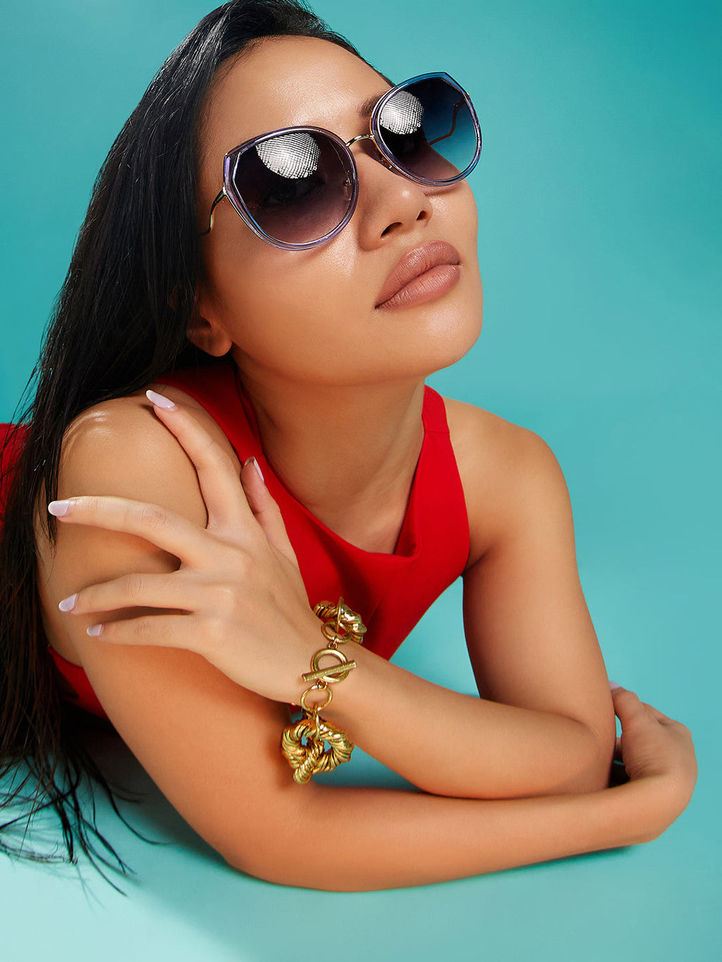 Gradient Butterfly Sunglasses