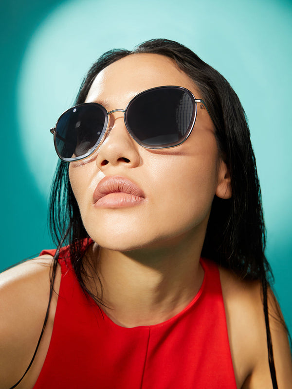 Metallic Butterfly Sunglasses