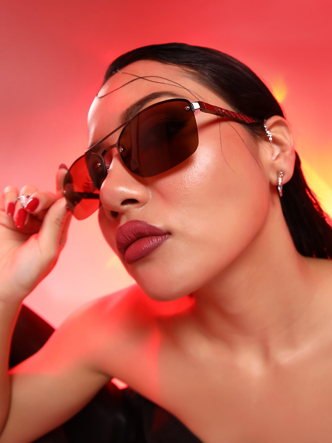 Full Rim Aviator Sunglasses