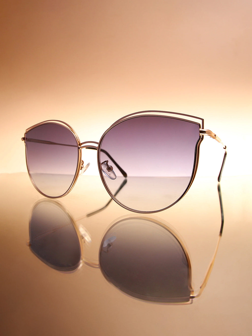 Metallic Cateye Sunglasses