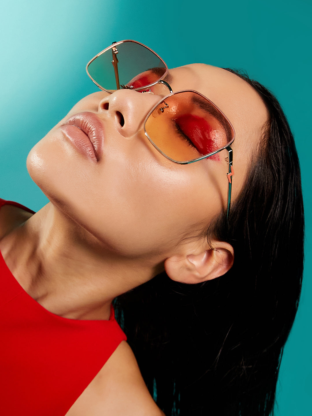 Gradient Rectangular Sunglasses