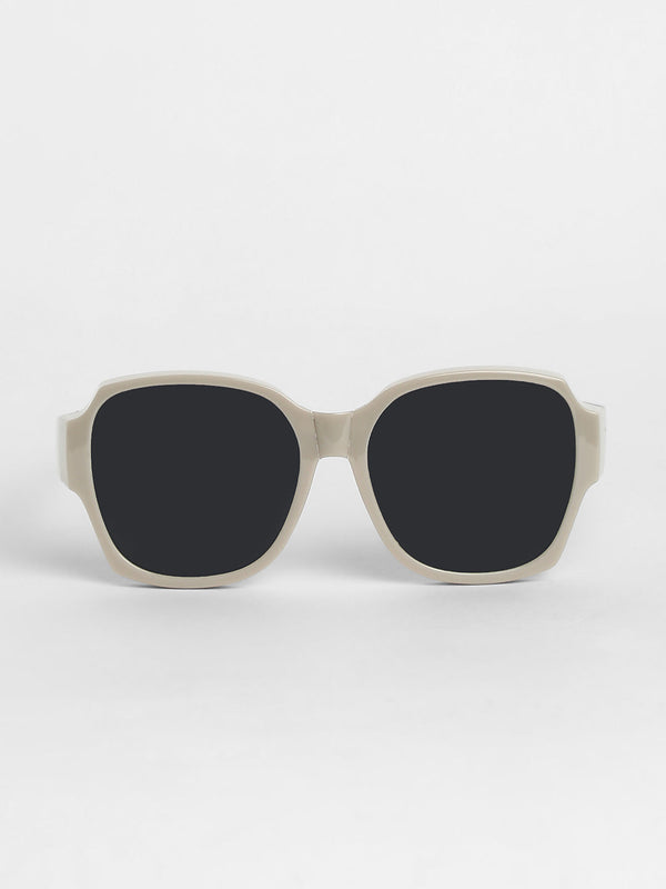 Foldable Oversized Sunglasses - Grey