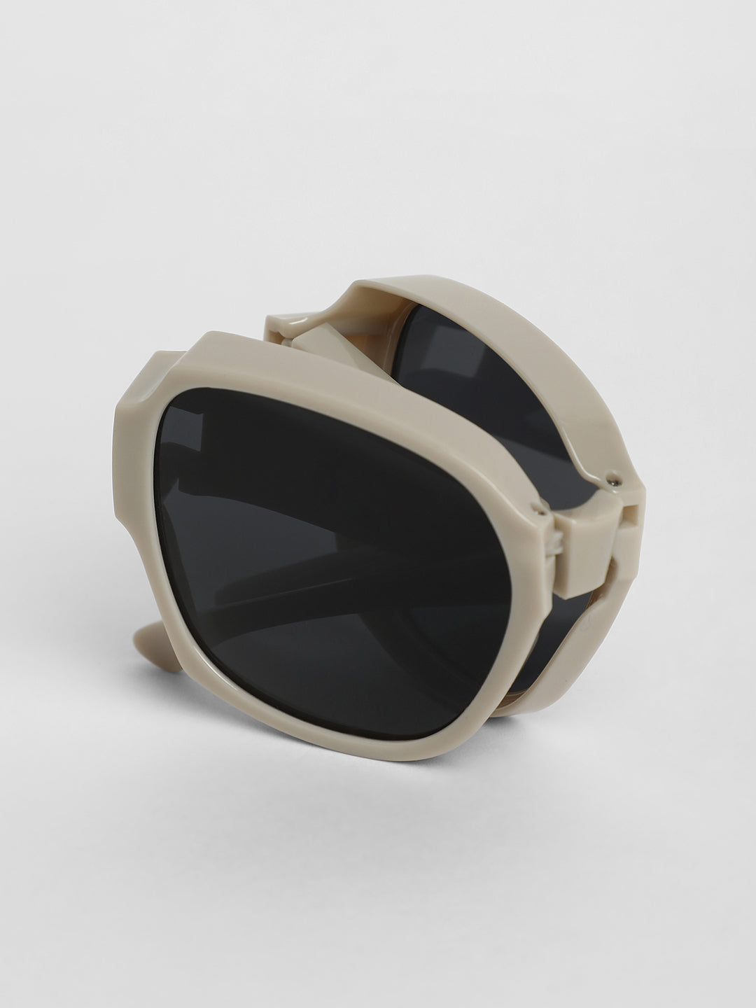 Foldable Oversized Sunglasses - Grey