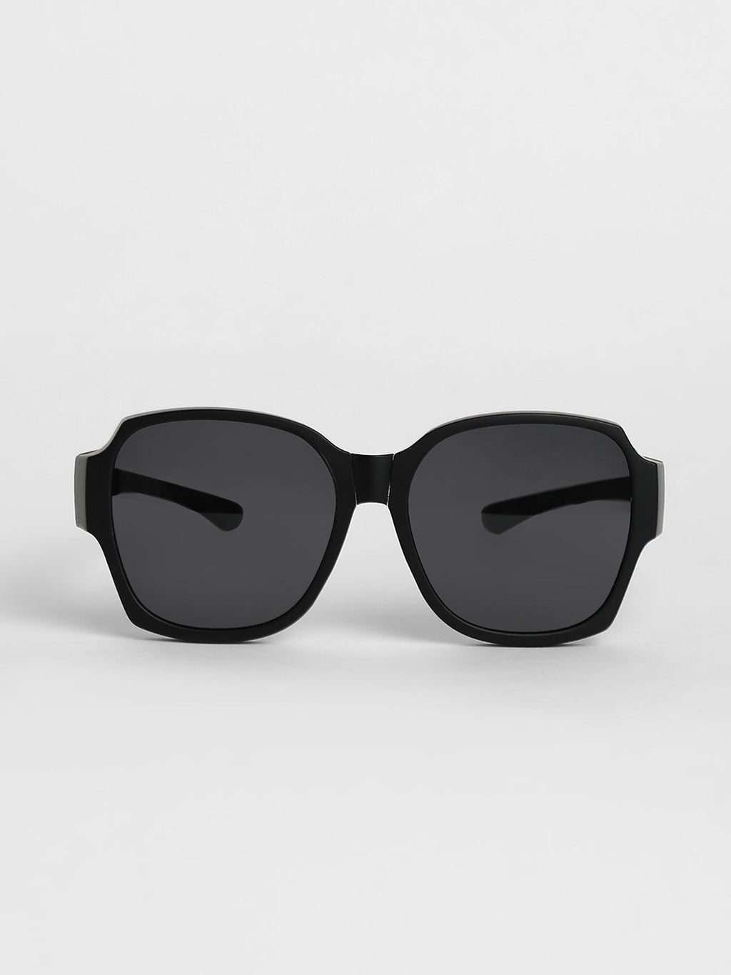 Foldable Oversized Sunglasses - Black