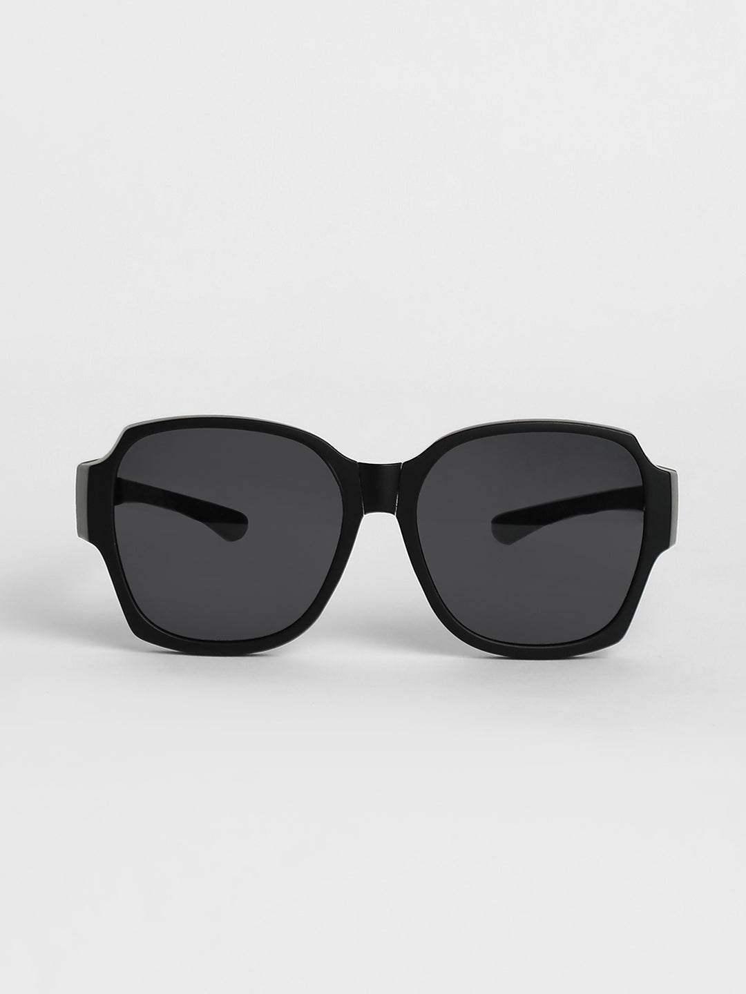 Foldable Oversized Sunglasses - Black