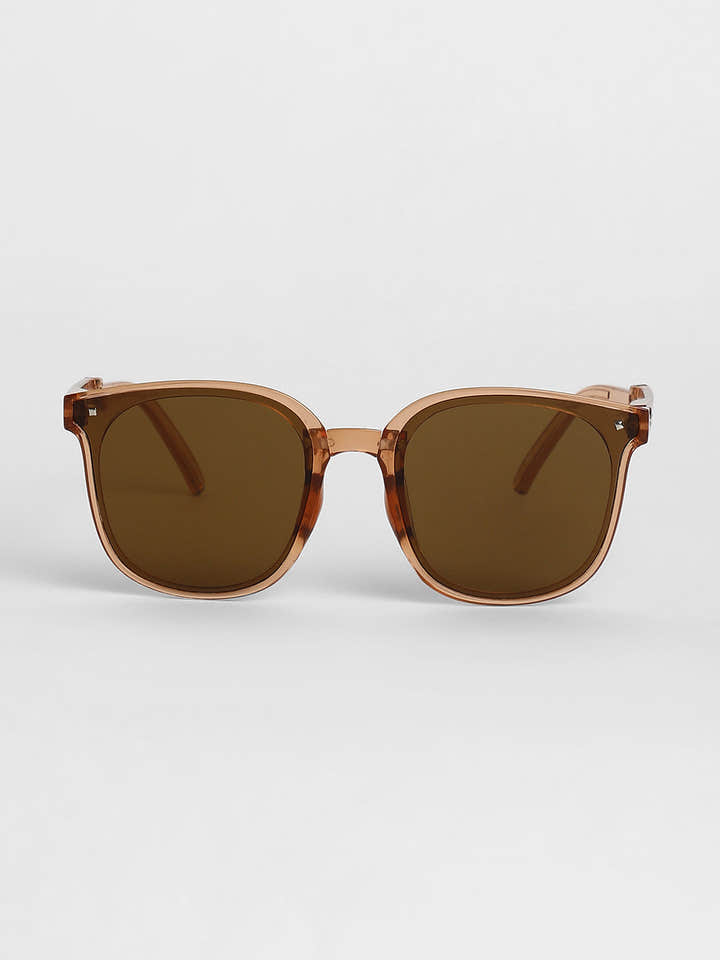 Foldable Wayfarer Sunglasses - Brown