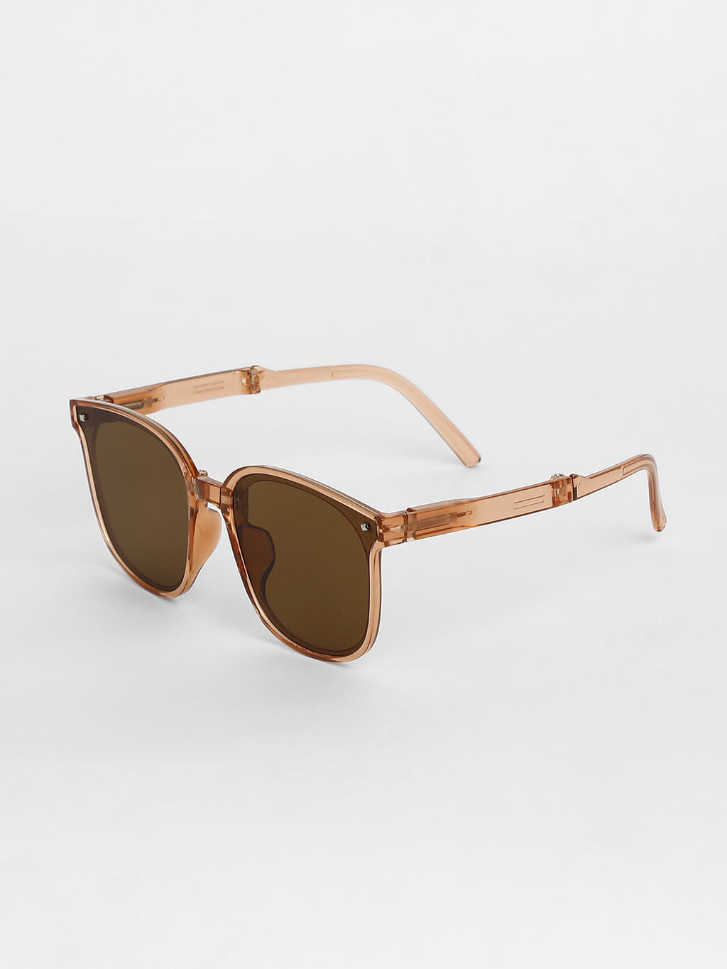 Foldable Wayfarer Sunglasses - Brown