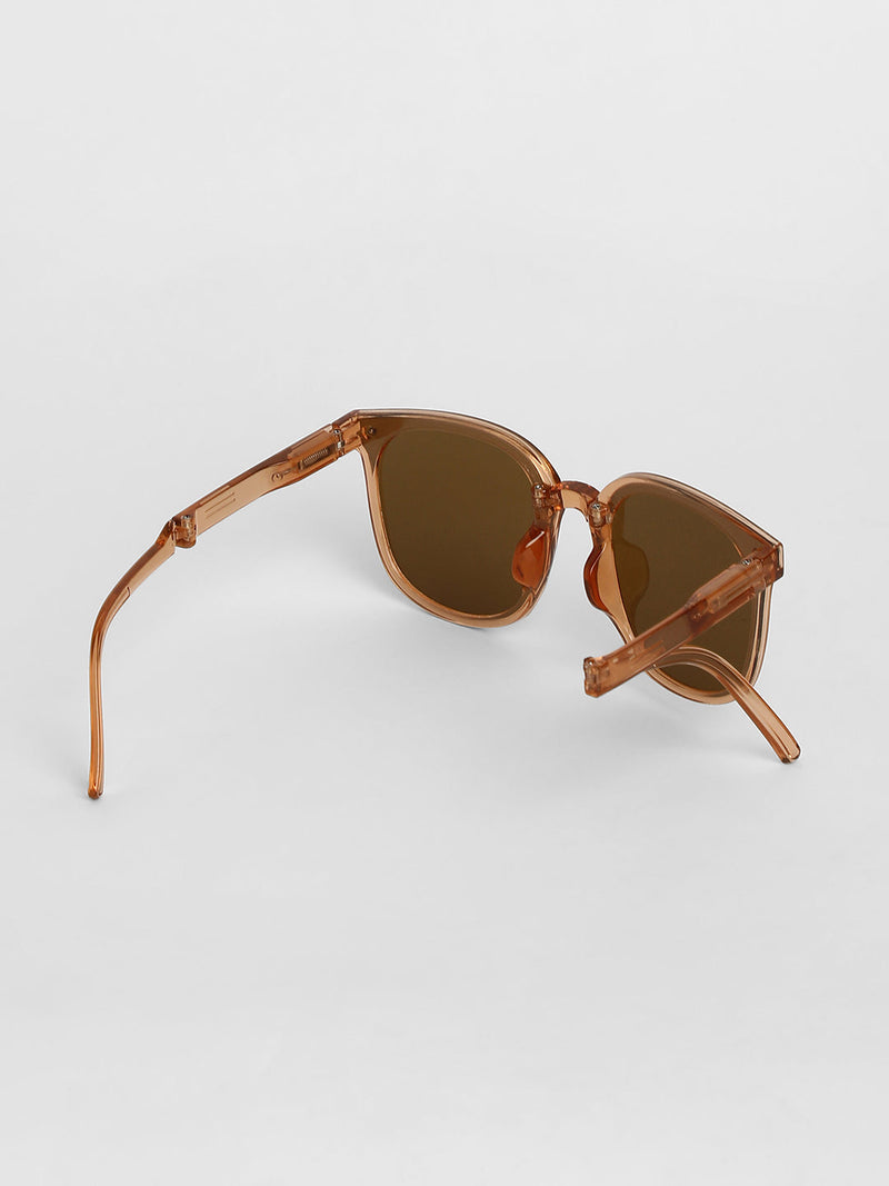 Foldable Wayfarer Sunglasses - Brown