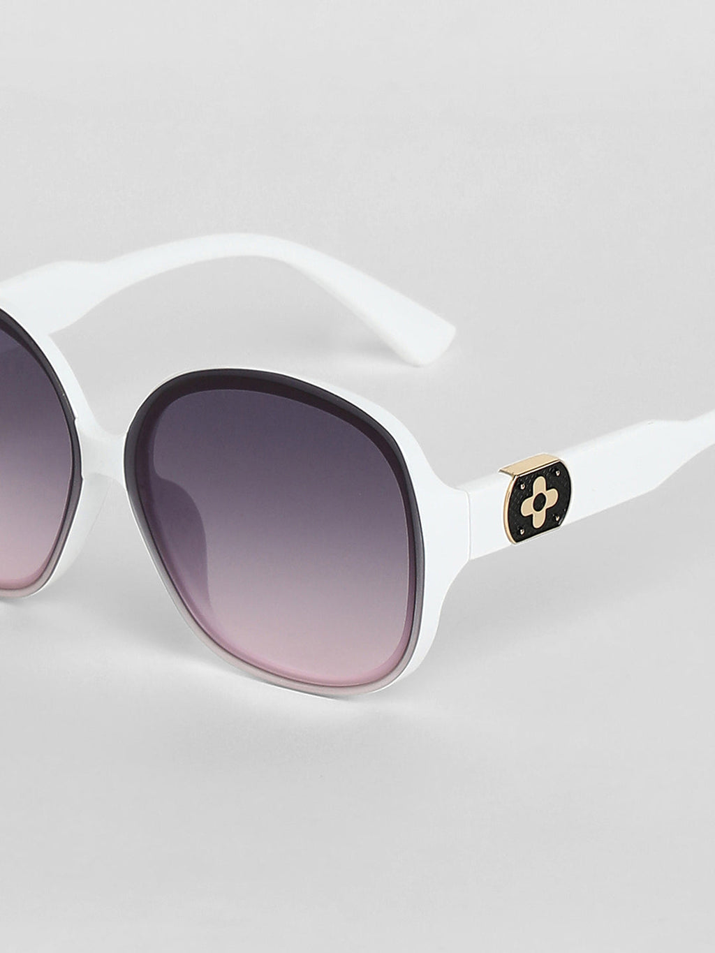 Gradient Butterfly Sunglasses - White