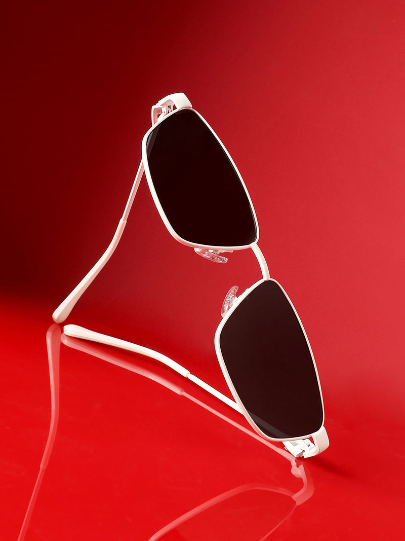 Full Rim Shield Sunglasses - White
