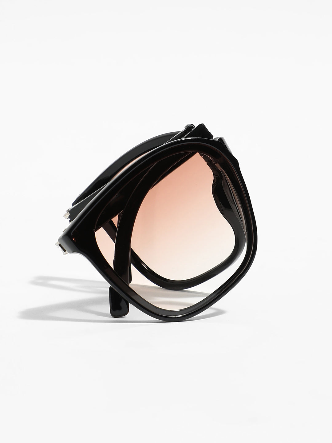 The Voyage Foldable Wayfarer Sunglasses - Onyx Black
