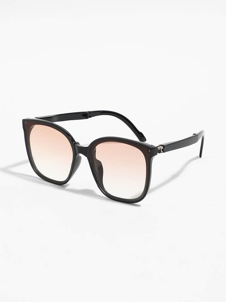 The Voyage Foldable Wayfarer Sunglasses - Onyx Black