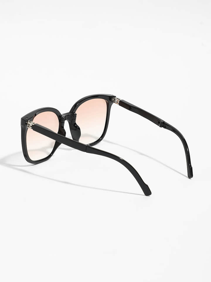 The Voyage Foldable Wayfarer Sunglasses - Onyx Black