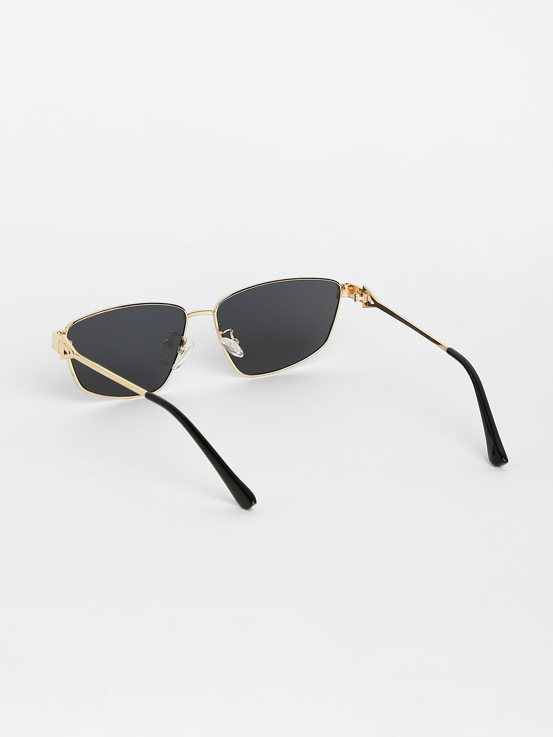 The Spear Rectangular Sunglasses - Champayne Gold