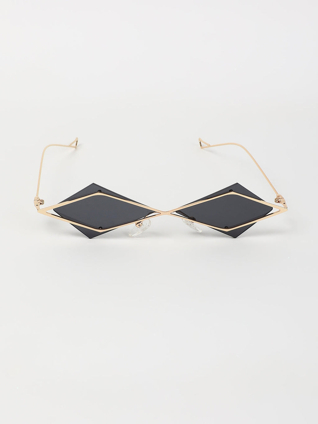 The Diamond Geometrical Sunglasses - Midnight Black