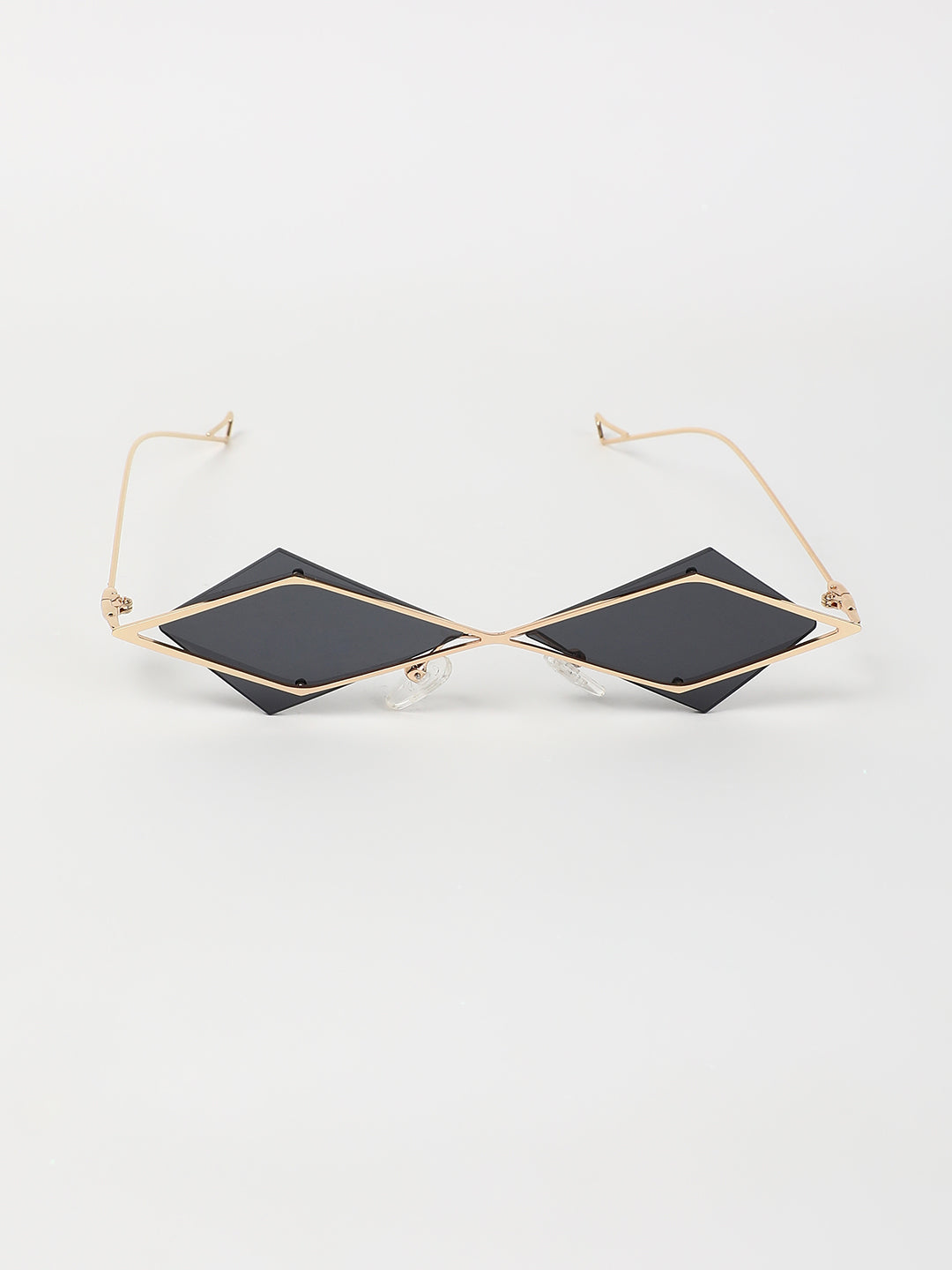The Diamond Geometrical Sunglasses - Midnight Black