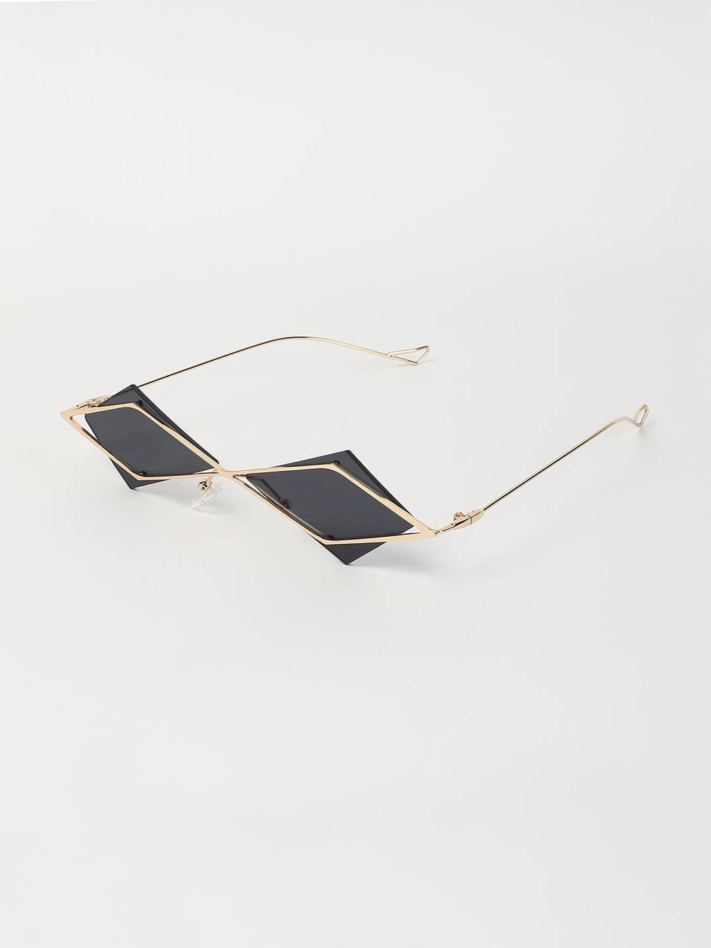 The Diamond Geometrical Sunglasses - Midnight Black