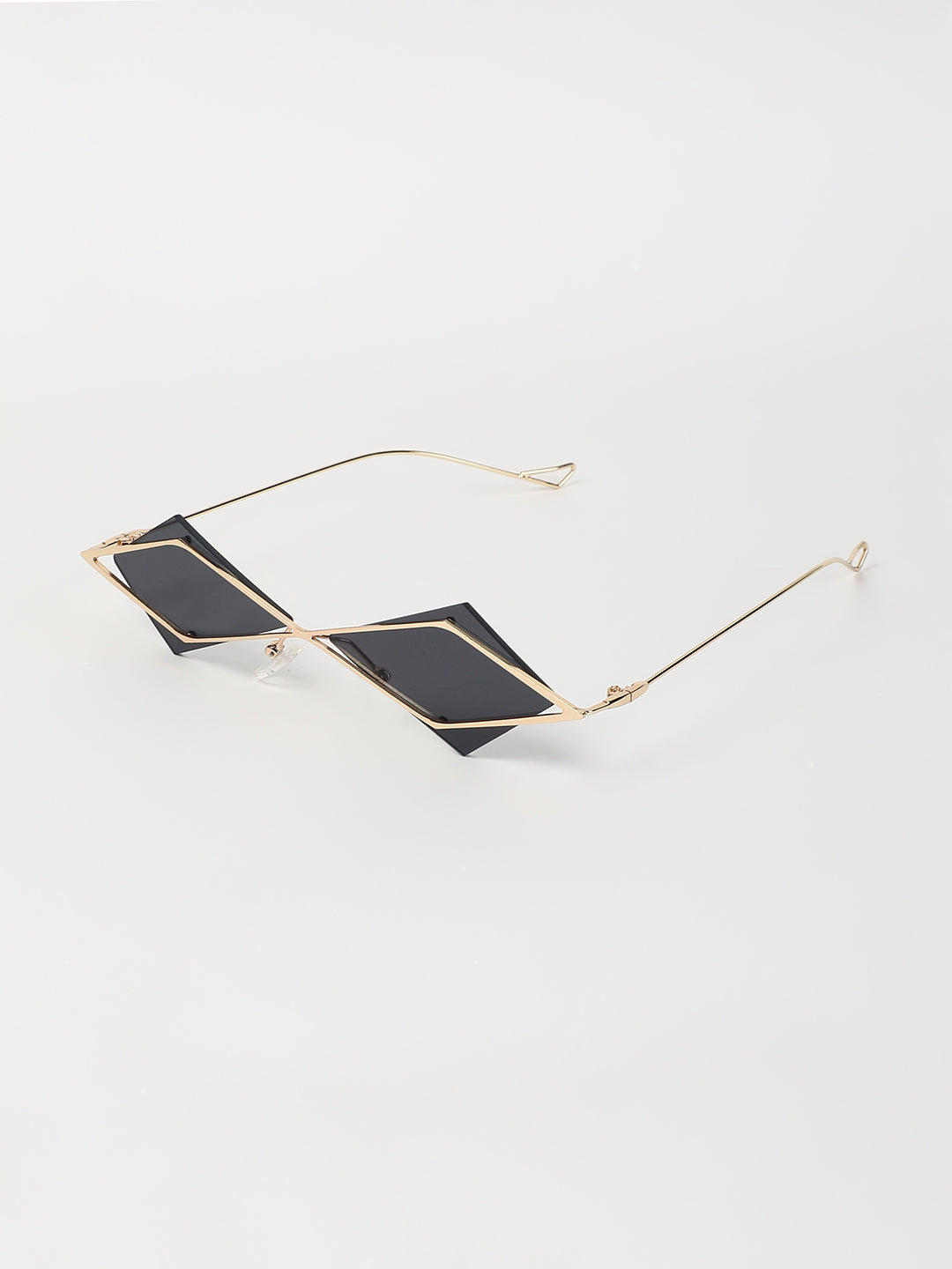 The Diamond Geometrical Sunglasses - Midnight Black