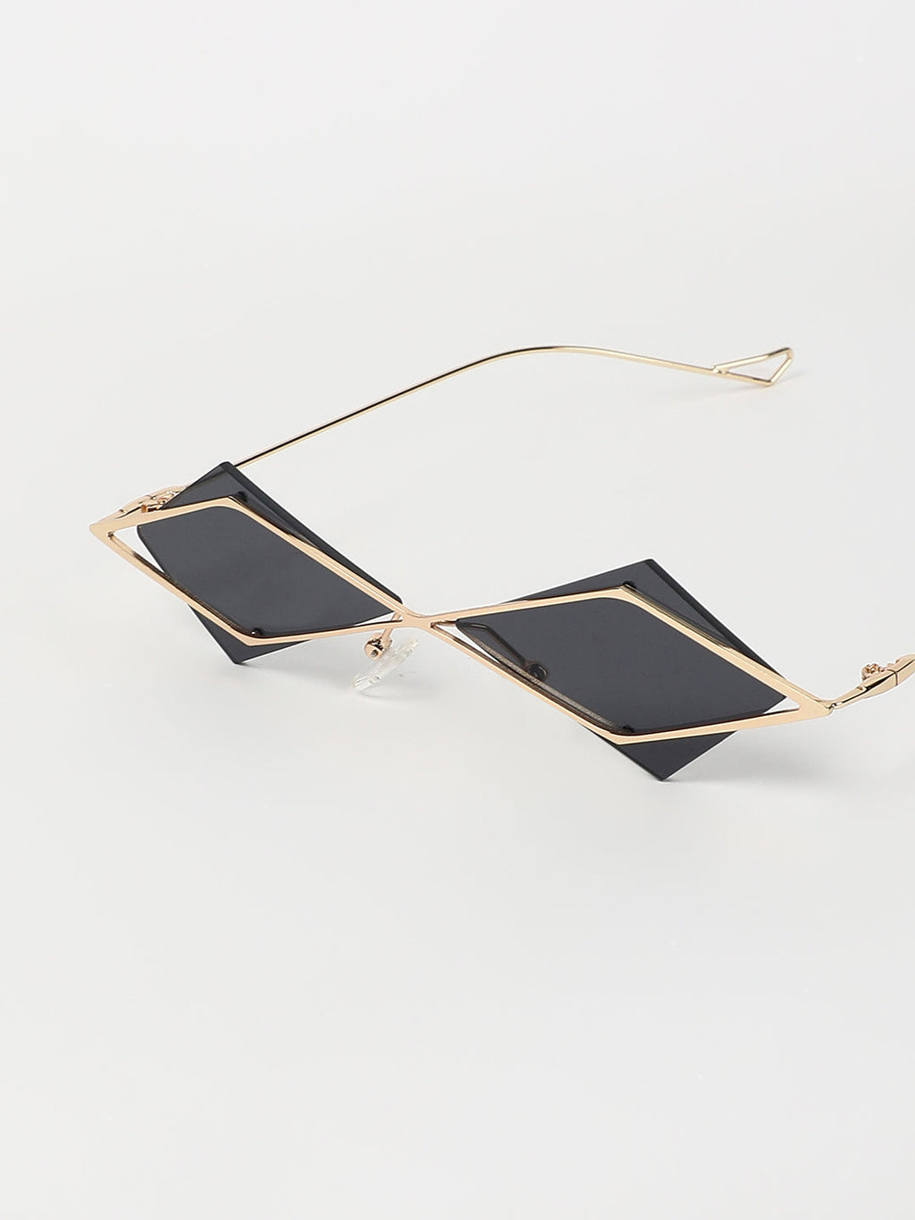 The Diamond Geometrical Sunglasses - Midnight Black
