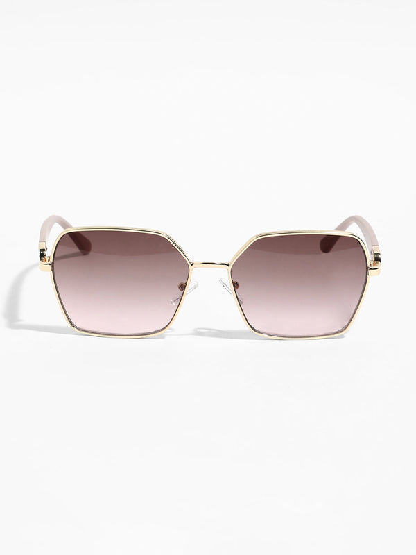 The Montmartre Rectangular Sunglasses - Pastel Purple