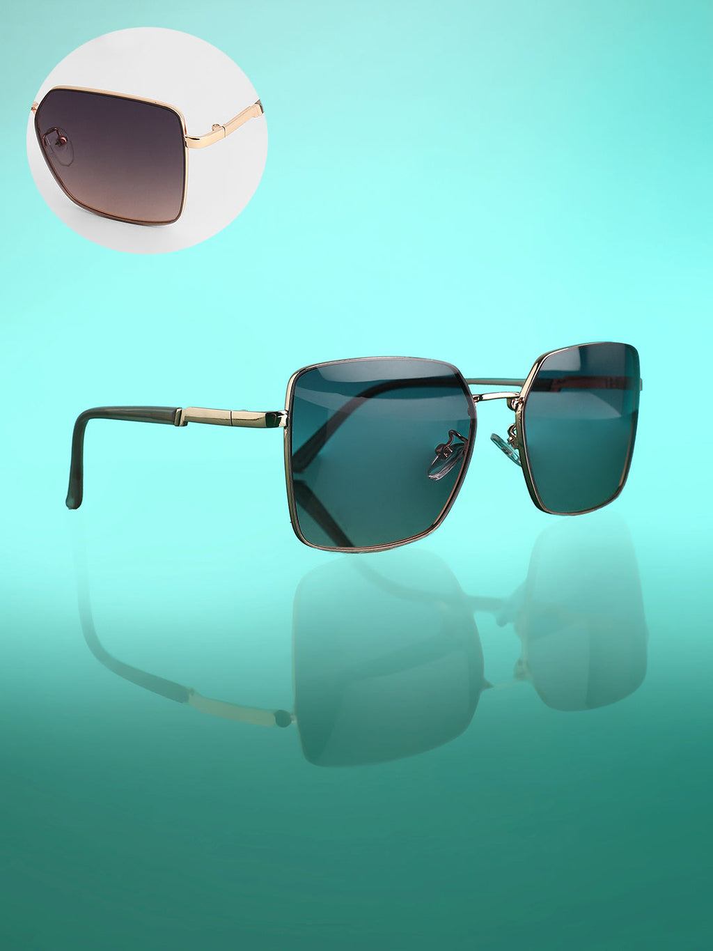 Gradient Geometric Sunglasses