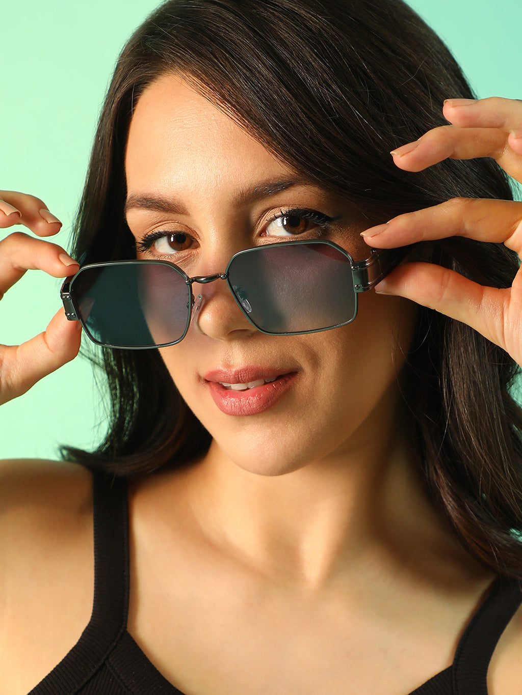 Full Rim Rectangular Sunglasses