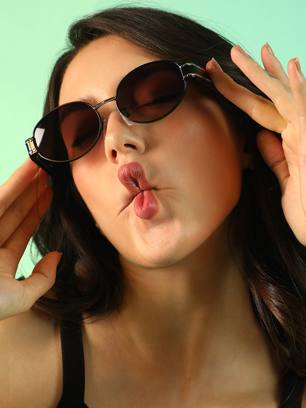 Full Rim Oval Sunglasses