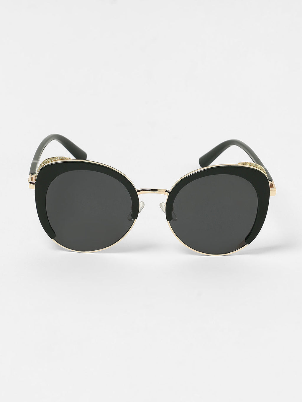 The Gleaming Oversized Sunglasses - Onyx Black