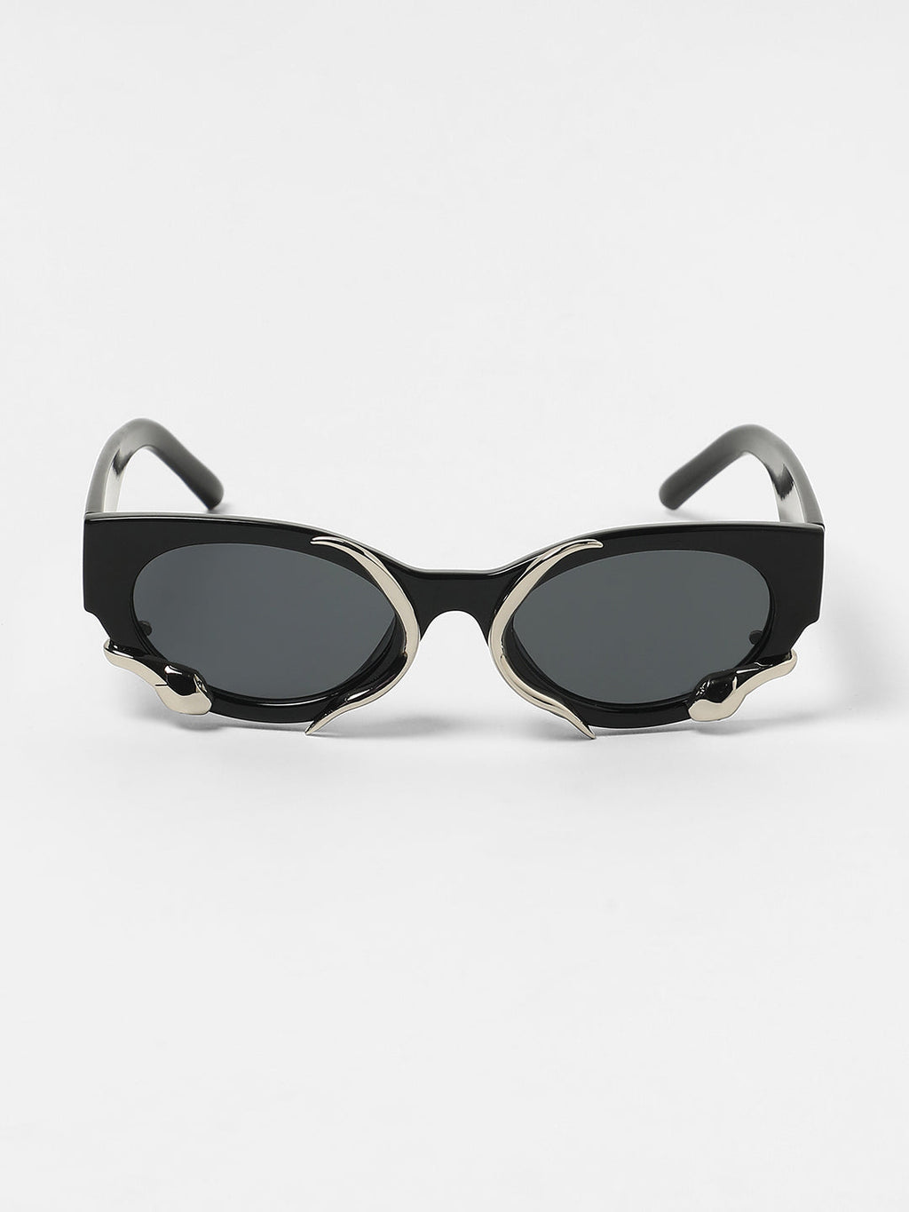 The Viperis Oval Sunglasses - Onyx Black