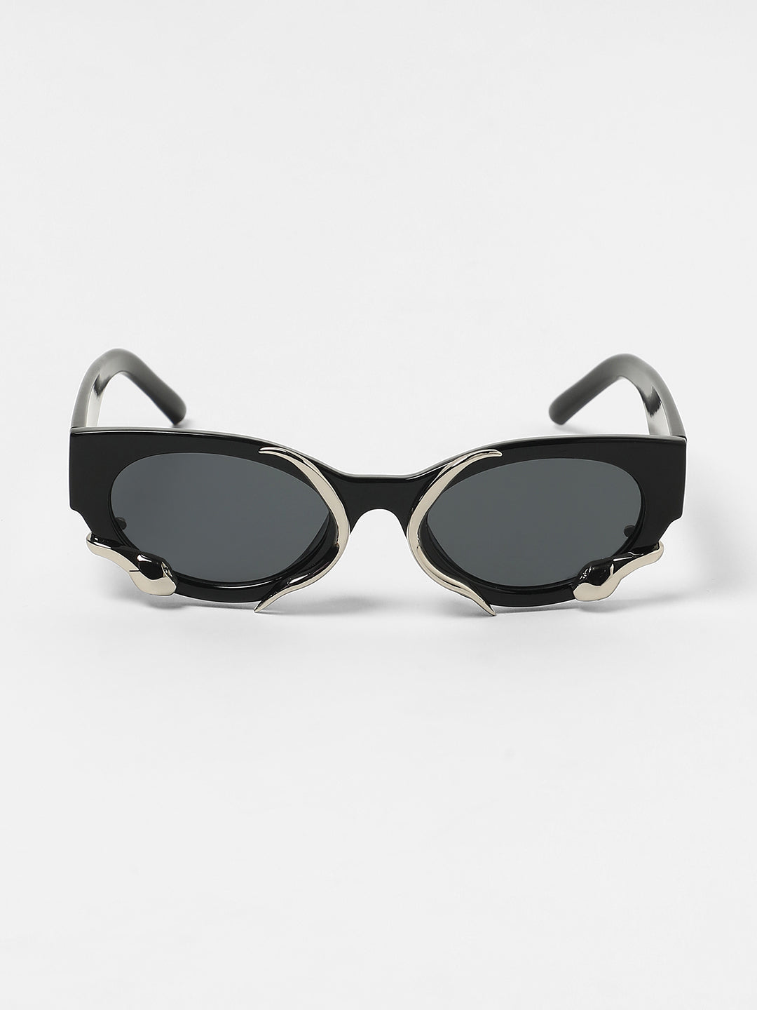 The Viperis Oval Sunglasses - Onyx Black