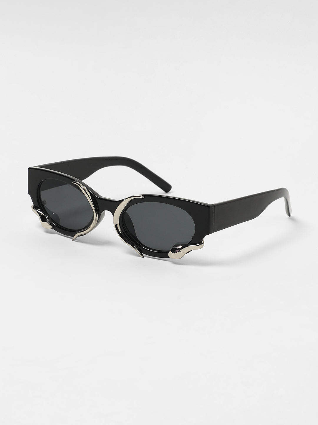 The Viperis Oval Sunglasses - Onyx Black