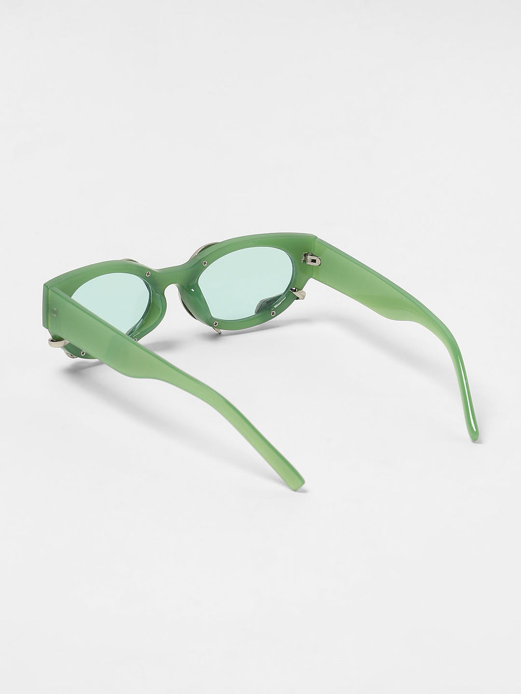 The Viperis Oval Sunglasses - Kelly Green