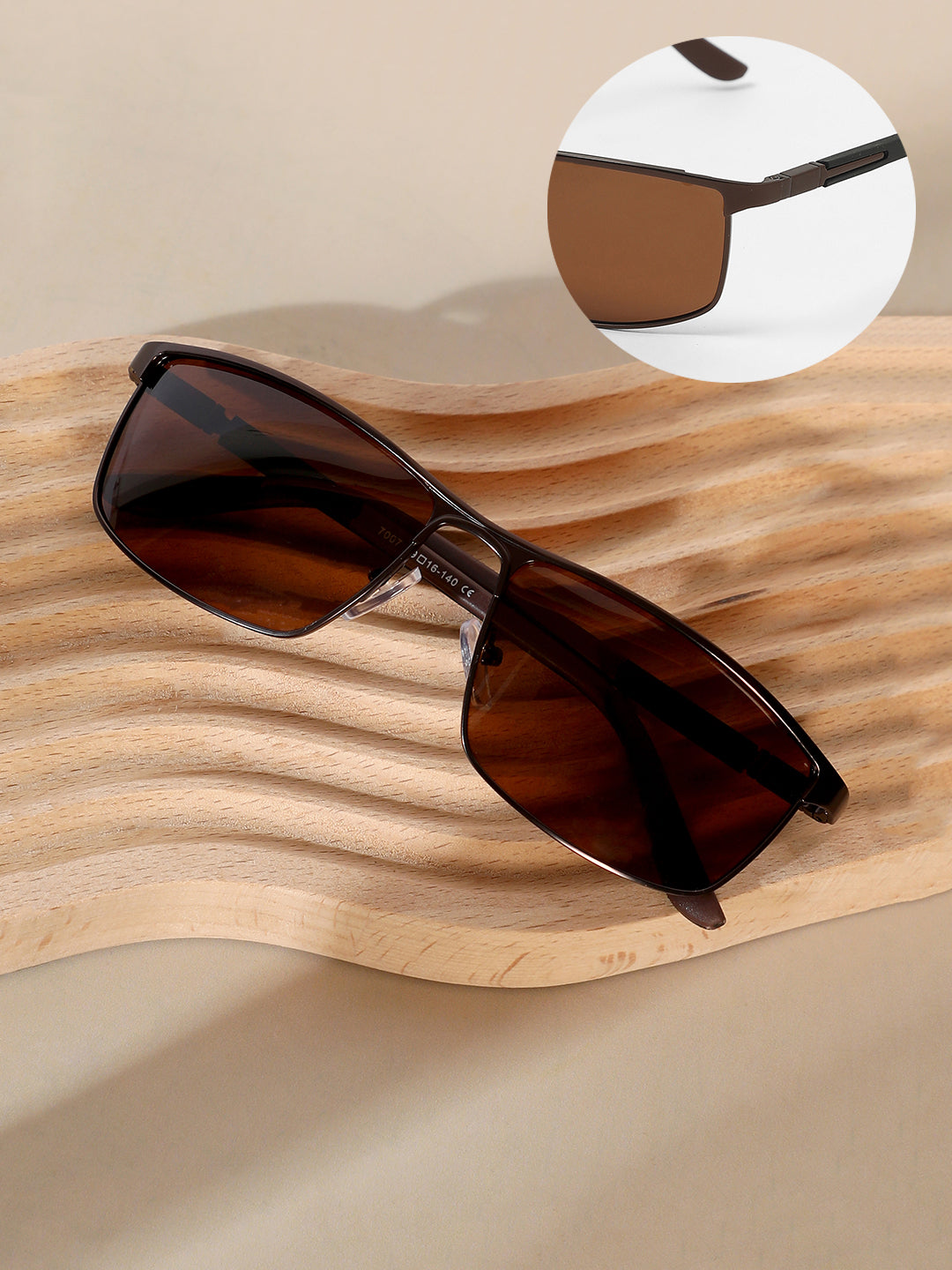 The Sporty Browline Sunglasses - Chocolate Brown