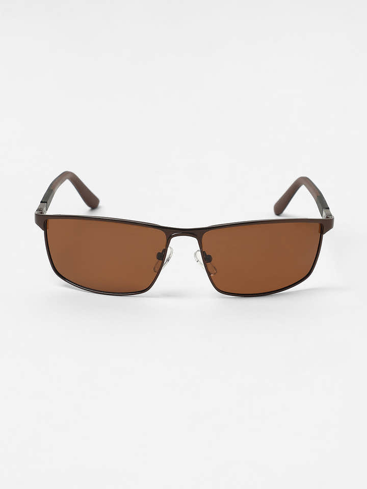 The Sporty Browline Sunglasses - Chocolate Brown