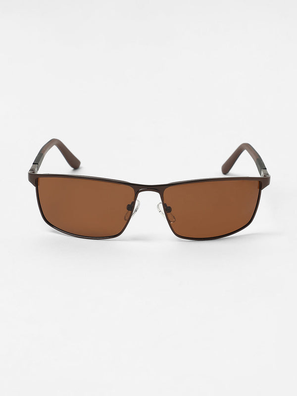 The Sporty Browline Sunglasses - Chocolate Brown