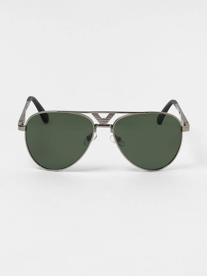The V-Bar Aviator Sunglasses - Space Grey