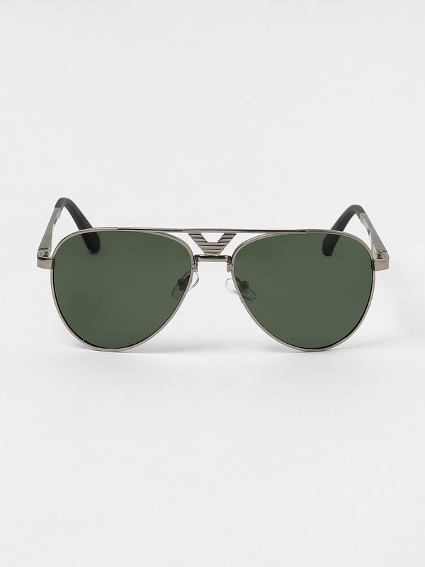 The V-Bar Aviator Sunglasses - Space Grey