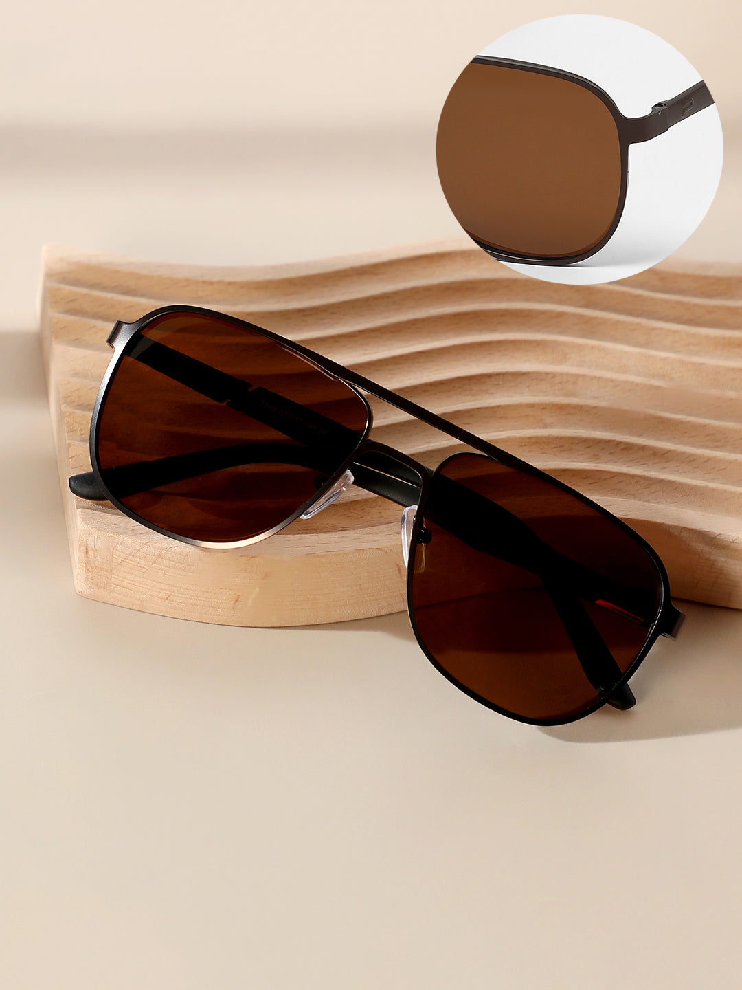 The Traveller'S Aviator Sunglasses - Chocolate Brown