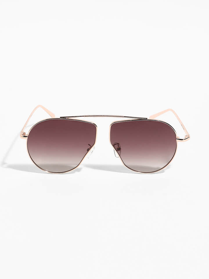The Bar Pavement Oversized Sunglasses - Chestnut Brown