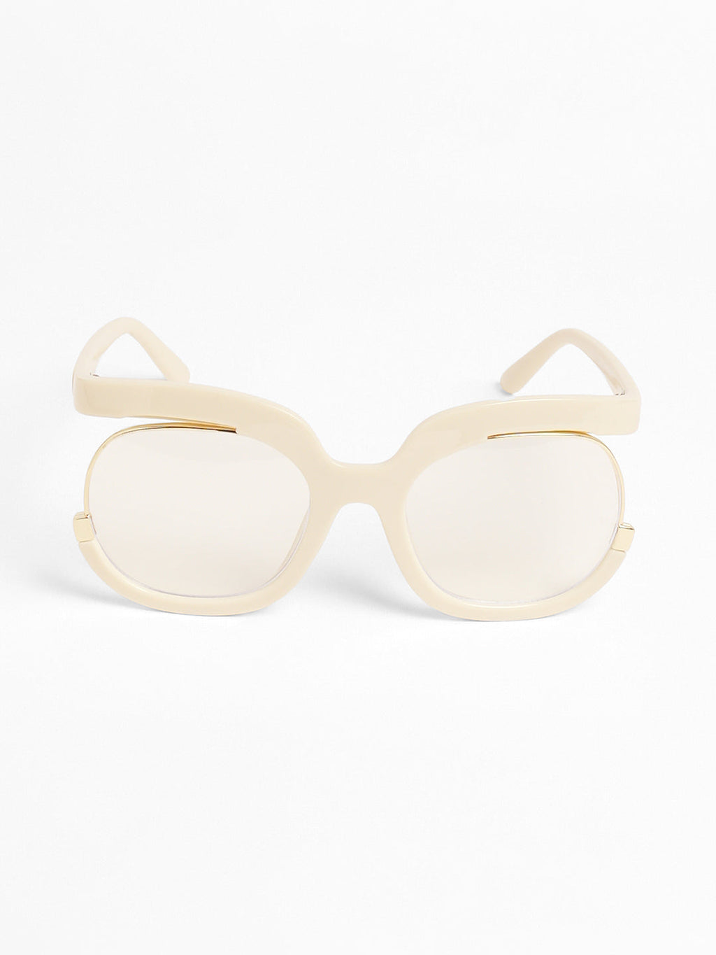 The Hanging Butterfly Sunglasses - Ivory White